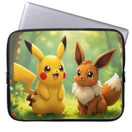 Funda Para Portátil Pokémon und seine Treue Freunde Leinwanddruck