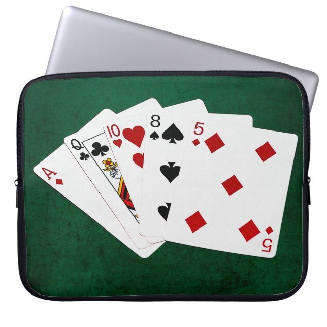Funda Para Portátil Poker Hands - High Card - Ace (Frente)