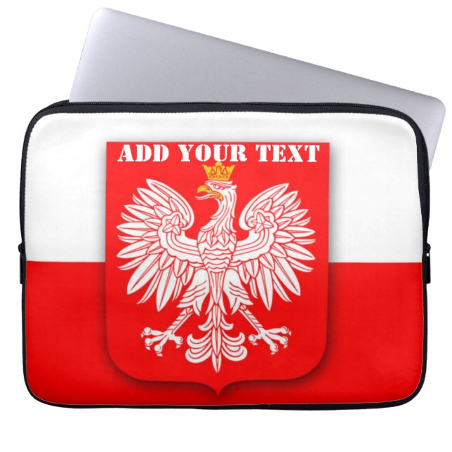 Funda Para Portátil Poland Flag World Cup 2022 Football Soccer (Frente)