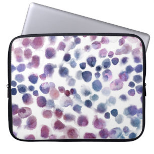 Funda Para Portátil Polka Dot Watercolor: Geométrica Sin Marea.