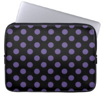 Polka ultravioleta sobre negro