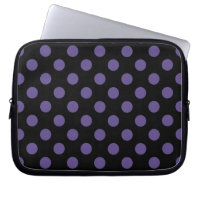 Polka ultravioleta sobre negro