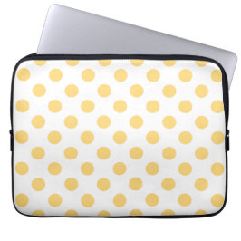 Funda Para Portátil Polkadots amarillos