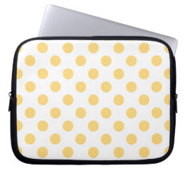 Funda Para Portátil Polkadots amarillos