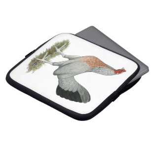 Funda Para Portátil Pollita de juego Silver Duckwing