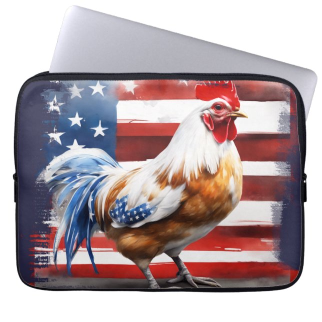 Funda Para Portátil Pollo americano (Frente)