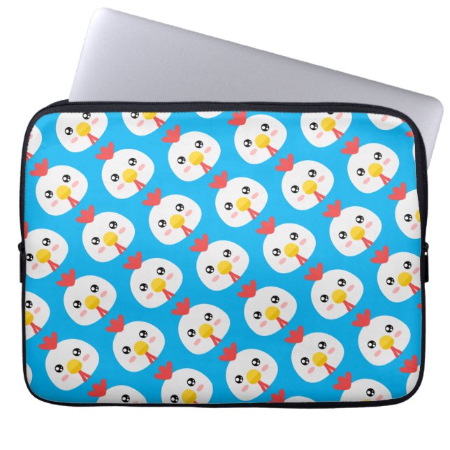 Funda Para Portátil Pollo blanco (Frente)