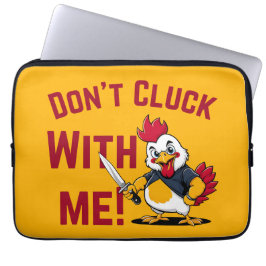 Funda Para Portátil Pollo gracioso - No te metas conmigo