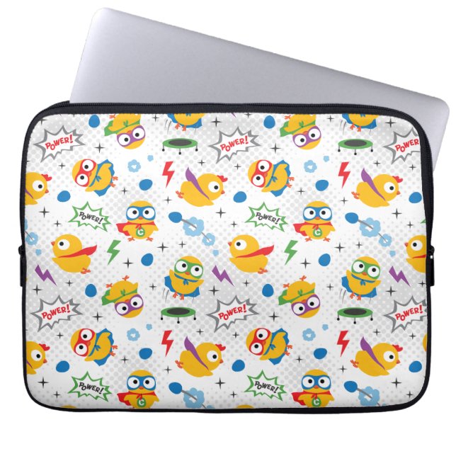 Funda Para Portátil Pollo superhéroe (Frente)