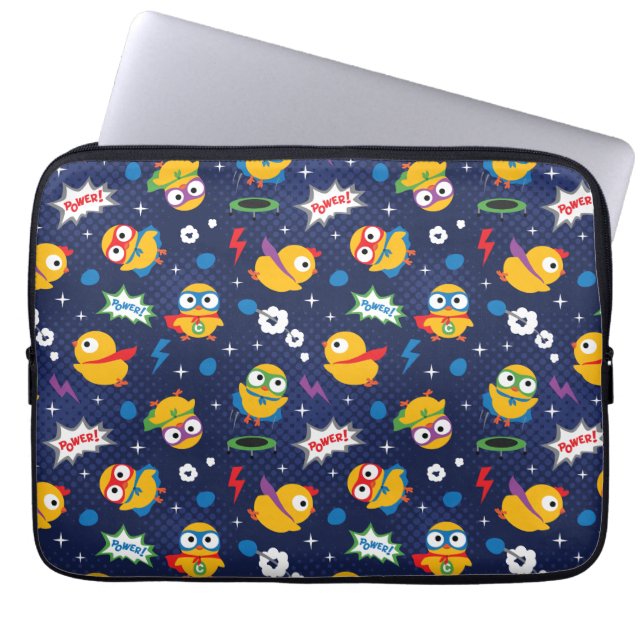 Funda Para Portátil Pollo superhéroe (Frente)