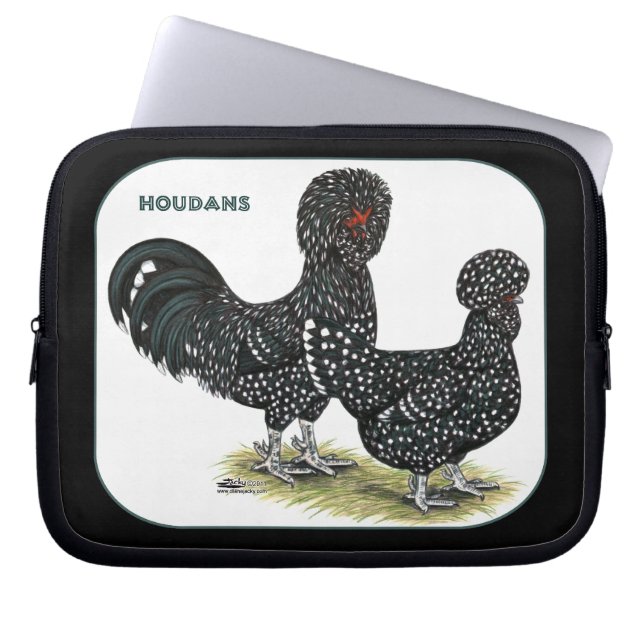 Funda Para Portátil Pollos de Houdan (Frente)