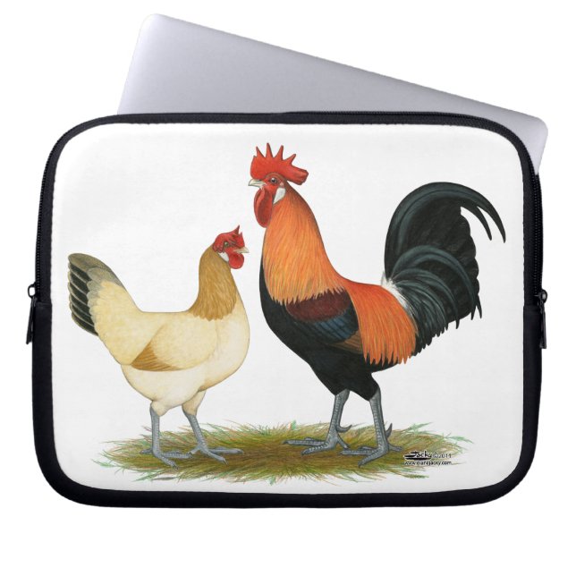 Funda Para Portátil Pollos de Penedesenca (Frente)