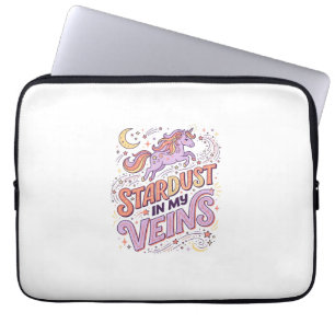 Funda Para Portátil Polvo de Estrellas de Unicornio en Mis Venas Diseñ