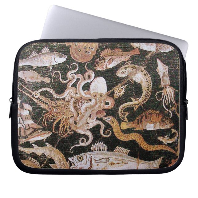FUNDA PARA PORTÁTIL POMPEII COLLECTION / OCEAN - SEA LIFE SCENE (Frente)