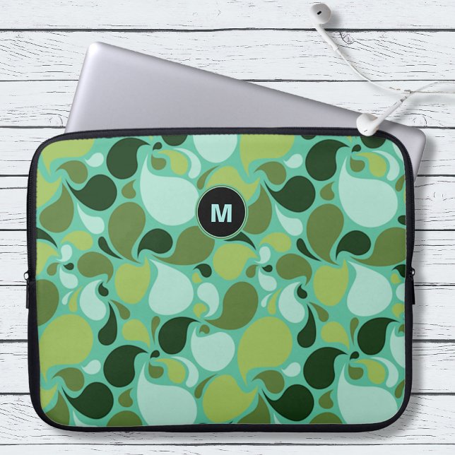 Funda Para Portátil Pond Life Paisley Monograma (Subido por el creador)