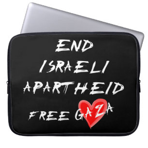Funda Para Portátil Poner fin al Apartheid israelí en Gaza