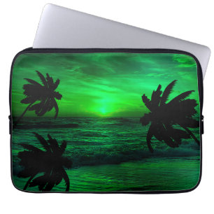 FUNDA PARA PORTÁTIL PONESTAS VERDES ESCÉNICO OCEÁNICO  