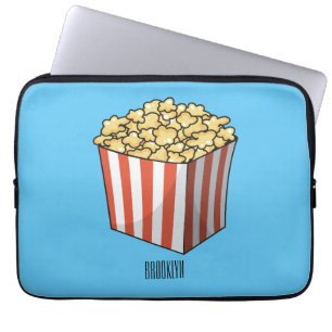 Funda Para Portátil Popcorn cartoon illustration 
