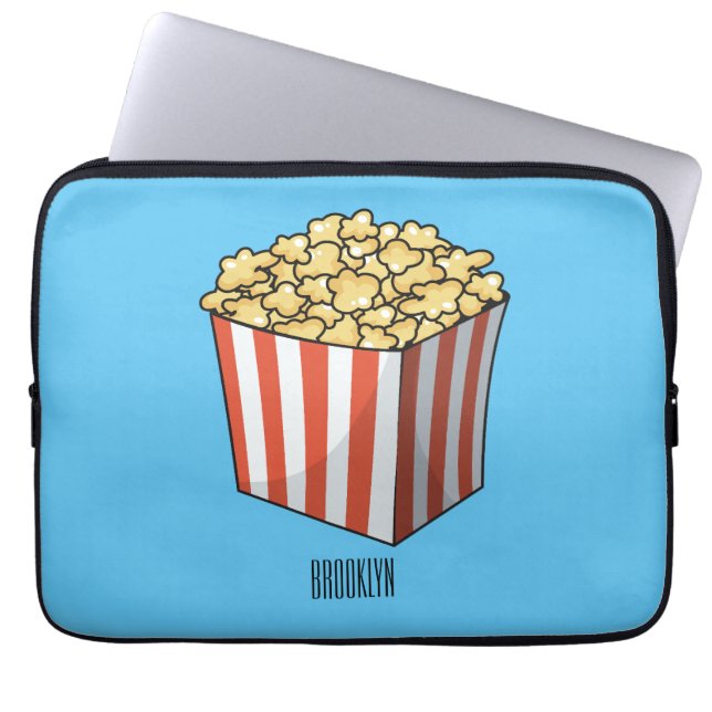 Funda Para Portátil Popcorn cartoon illustration  (Frente)
