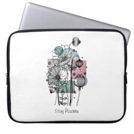 Funda Para Portátil Poppies Doodle En Tinta Y Acuarela