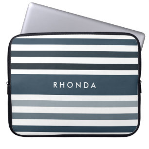 Funda Para Portátil populares bandas grandes con nombre en azul profun