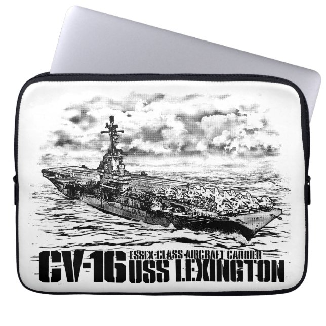 Funda Para Portátil Portaaviones Lexington Fuji (Frente)