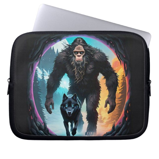 Funda Para Portátil Portal Bigfoot y Wolf (Frente)