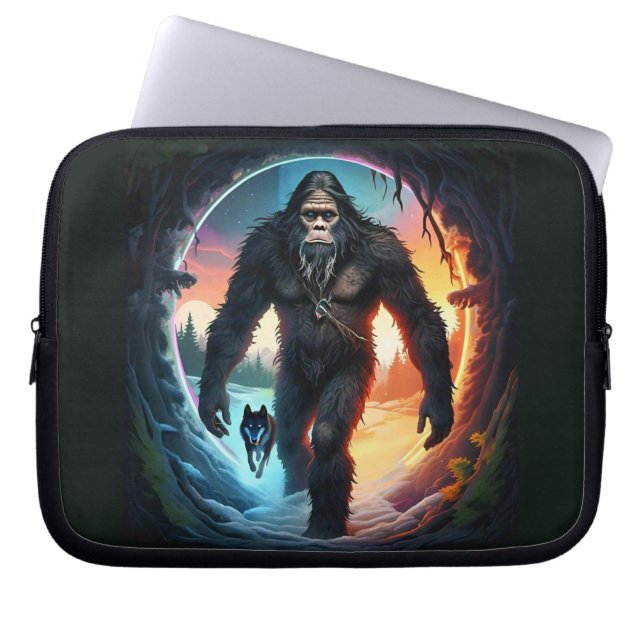 Funda Para Portátil Portal Bigfoot y Wolf (Frente)