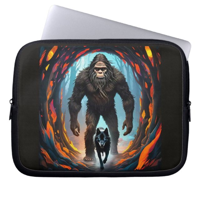 Funda Para Portátil Portal Bigfoot y Wolf (Frente)