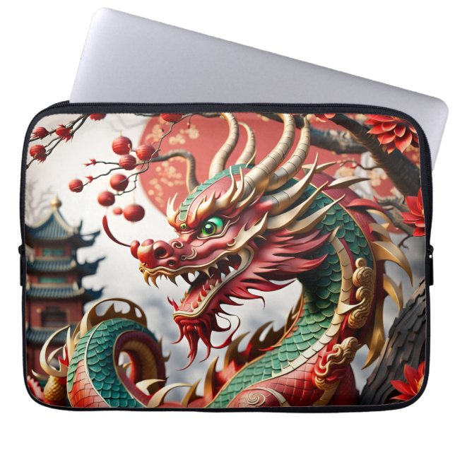Funda Para Portátil Portátil Dragon chino de Año Nuevo 2024S02 (Frente)