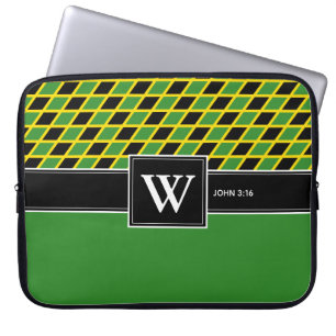 Funda Para Portátil portátil JAMAICA Monograma de Escritura Cristiana