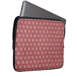 Funda Para Portátil Portátil Oriental Red Shinshu Asanoha Japan