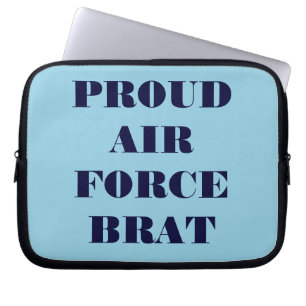 Funda Para Portátil Portátil Sleeve Orgullo de la Fuerza Aérea Brat