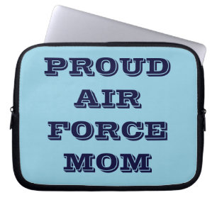 Funda Para Portátil Portátil Sleeve Orgullosa Mamá de la Fuerza Aérea