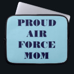 Funda Para Portátil Portátil Sleeve Orgullosa Mamá de la Fuerza Aérea<br><div class="desc">Portátil Sleeve Orgullosa Mamá de la Fuerza Aérea</div>