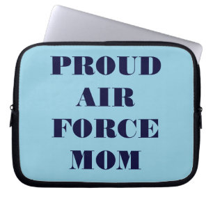 Funda Para Portátil Portátil Sleeve Orgullosa Mamá de la Fuerza Aérea