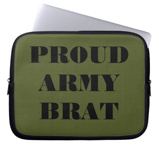 Funda Para Portátil Portátil Sleeve Proud Army Brat (Frente)