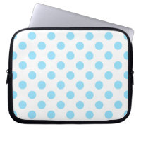 Pos de polka azul y blanco