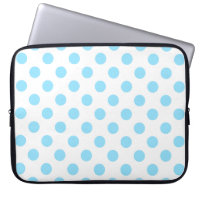 Pos de polka azul y blanco