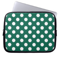 Pos de polka blanco sobre verde sabio