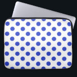 Funda Para Portátil Pos reales de polka azul<br><div class="desc">Paquetes reales de polka azul sobre fondo blanco</div>