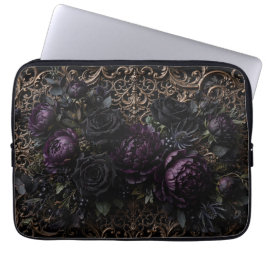 Funda Para Portátil Posaindividual de flores de estilo barroco gótico