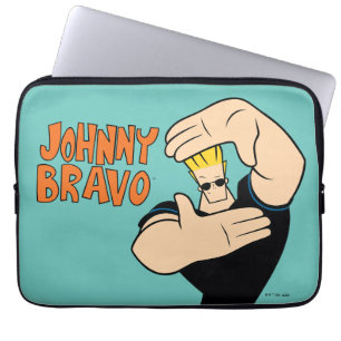 Funda Para Portátil Pose del marco de imagen de Johnny Bravo
