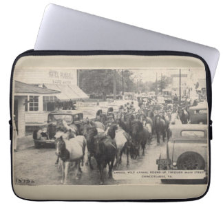 Funda Para Portátil Postal Chincoteague Pony Vintage 1941
