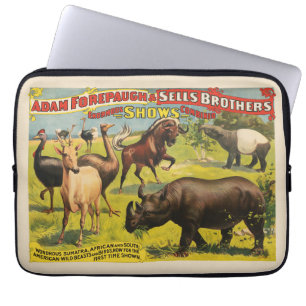 Funda Para Portátil Poster Circus Para Adam Forepaugh Y Vende Hermanos