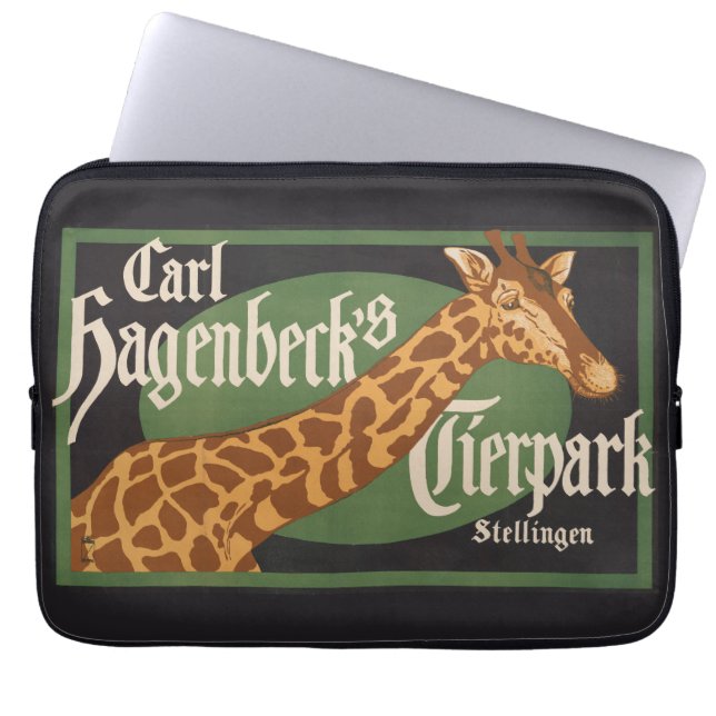 Funda Para Portátil Poster de circo Tierpark de Carl Hagenbeck (Frente)