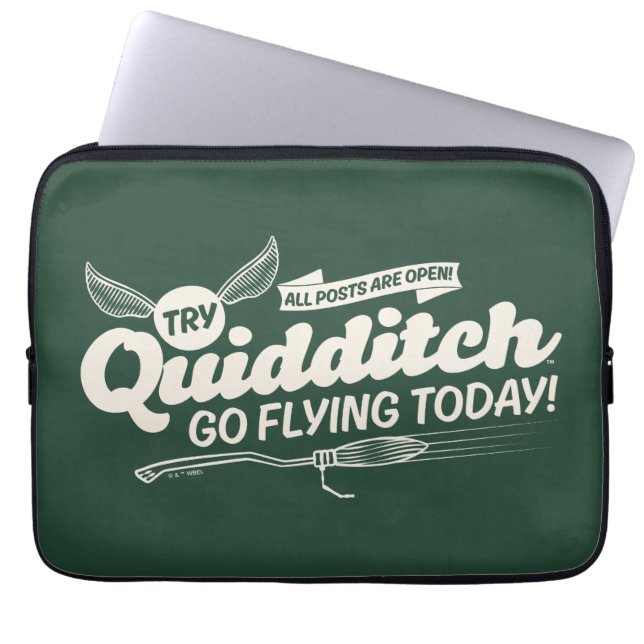Funda Para Portátil POSTER de contratación de QUIDDITCH™ (Frente)
