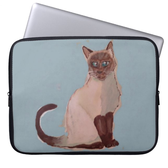 Funda Para Portátil Póster de gato estilizado (Frente)