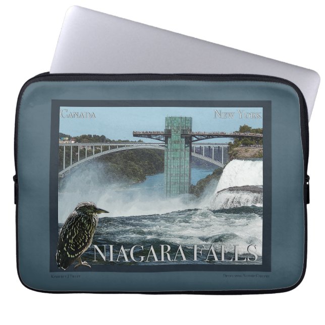Funda Para Portátil Poster de las Cataratas del Niágara (Frente)
