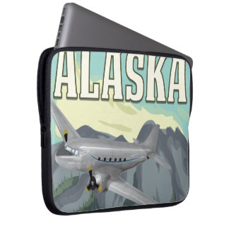 Funda Para Portátil Poster de Viajes de Alaska Vintage